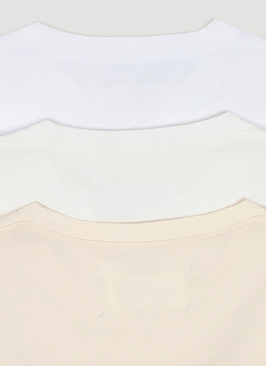 Maison Margiela Pack Of Three Crewneck T-shirts White mla0141013