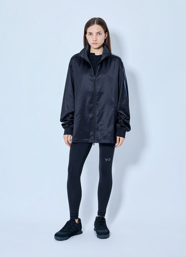 Y-3 Satin Gradient 3 Stripes Track Jacket Black yyy0365009