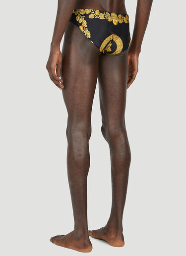 Versace 巴洛克三角泳裤 黑色 ver0152001