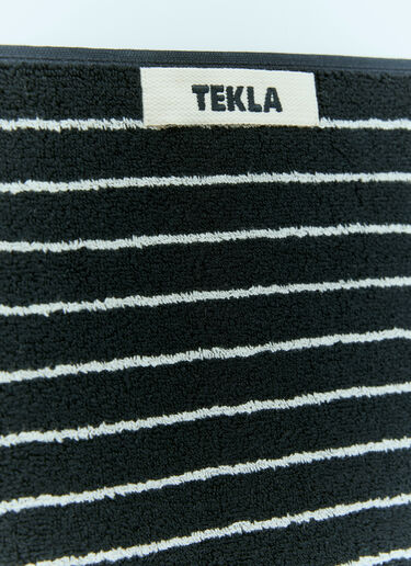 Tekla ストライプバスタオル ブラック tek0355018