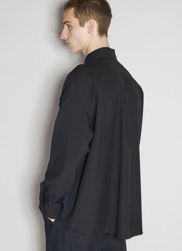 Marni トロピカル　ウールシャツ ブラック mni0155003