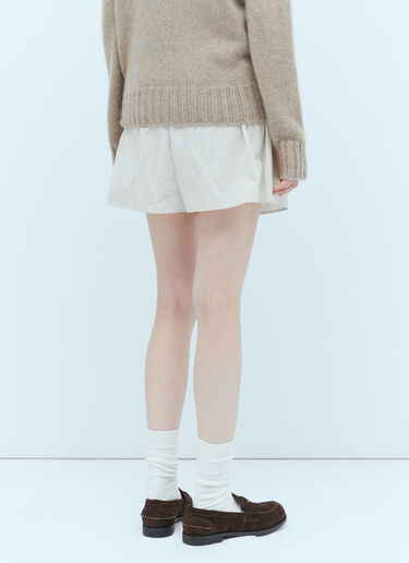 Gunther Stripe Shorts The Row Gunther Stripe Shorts Brown row0253019