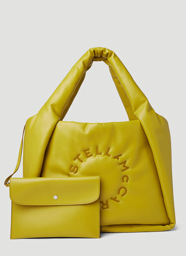 Stella McCartney Circle Logo Padded Tote Bag Yellow stm0251038