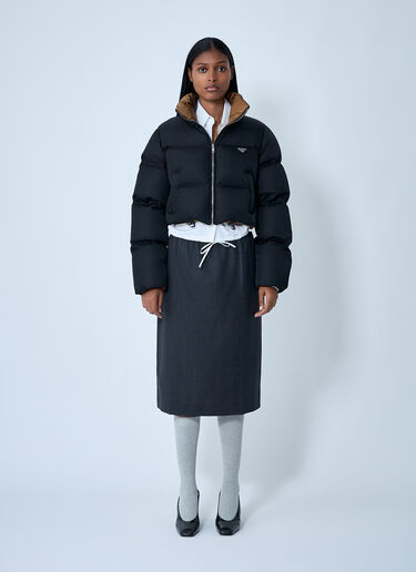 Short Re-Nylon Down Jacket Prada Short Re-Nylon Down Jacket Black pra0262065