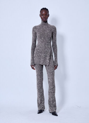 LN-CC® - Sportmax: Bouquet Wool Sweater - Brown Sportmax Bouquet Wool Sweater Brown spx0266006