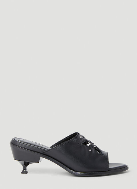 Kiko Kostadinov Star Kitten Heel Sandals White kko0252006