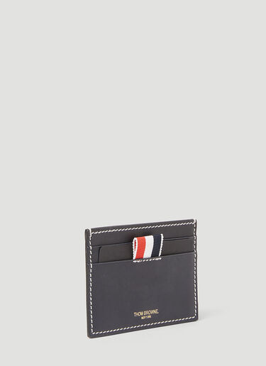 Thom Browne Logo Leather Cardholder Navy thb0153012