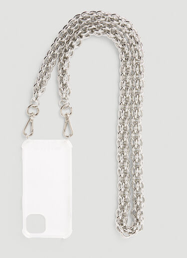 1017 ALYX 9SM Oversized Chain Strap iPhone 13 Case White aly0150023