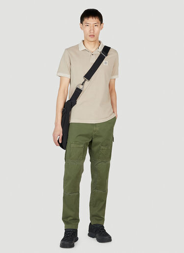 Stone Island 컴퍼스 패치 폴로 셔츠 그레이 sto0152076