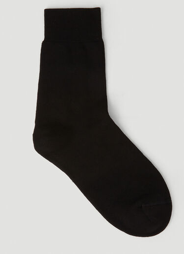 Alexander McQueen Logo Intarsia Socks Black amq0151107