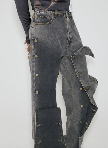 Evergreen Snap Off Jeans Y/PROJECT Evergreen Snap Off Jeans Black ypr0153007
