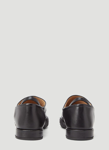 Marine Serre Flat Babouche Shoes Black mrs0243025