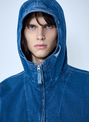 Stone Island Denim Hooded Jacket Blue sto0164033