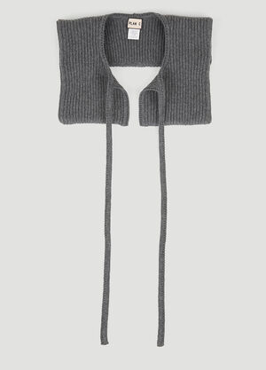 Plan C Knit Collar Grey plc0250015