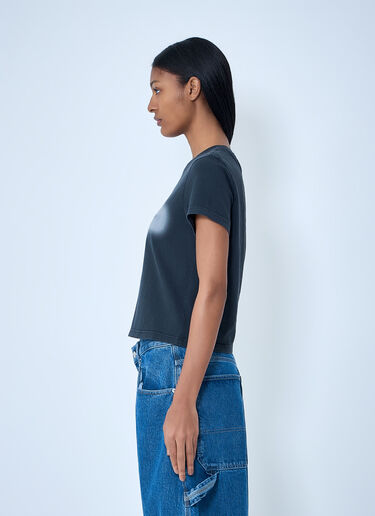 Alexander Wang Cotton Jersey Logo T-Shirt Dark Grey awg0263016