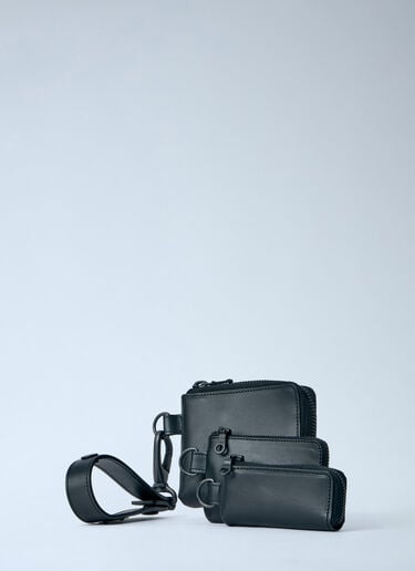 LIMI Feu Matte Steer Leather Three Layers Pouch Black lmf0264013