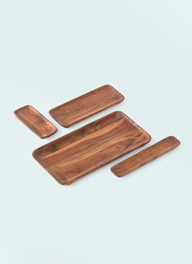 POLSPOTTEN Plankie Tray Brown wps0691432