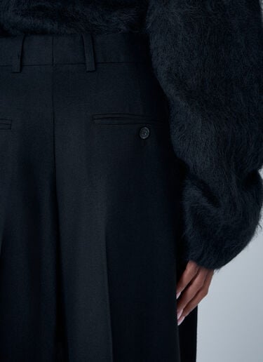 TOTEME Wide Flannel pants Black tot0263023