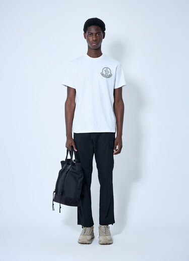 Moncler 徽标图案 T 恤 白色 mon0160021
