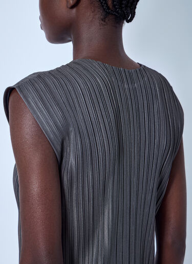 LN-CC® - Pleats Please Issey Miyake: Mellow Pleats Top - Grey Pleats Please Issey Miyake Mellow Pleats Top Grey plp0266067