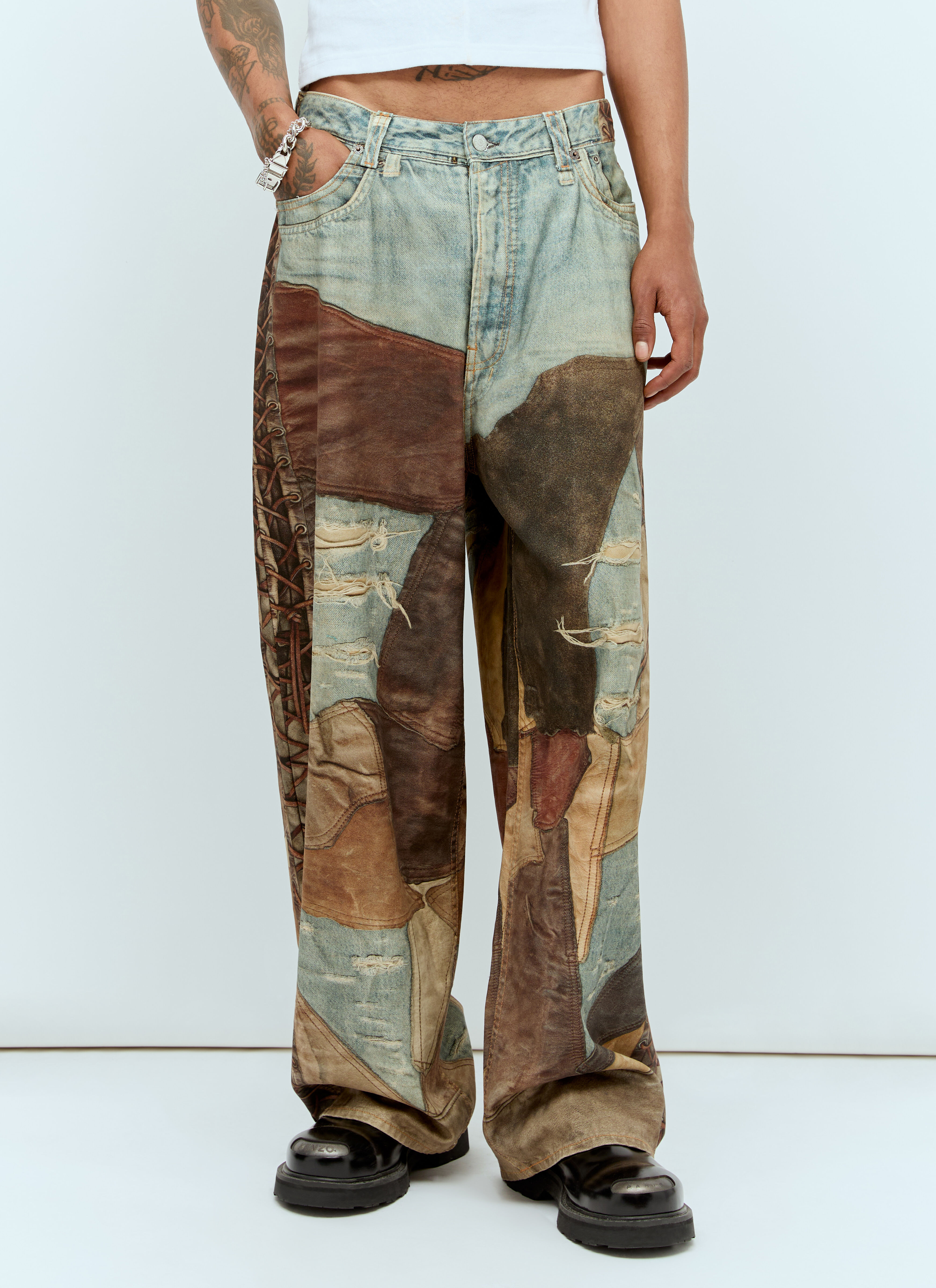 Acne Studios Men's' Super Baggy Fit Pants in Brown | LN-CC®