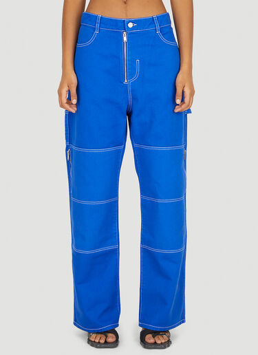 Work Pants Dion Lee Work Pants Blue dle0250003
