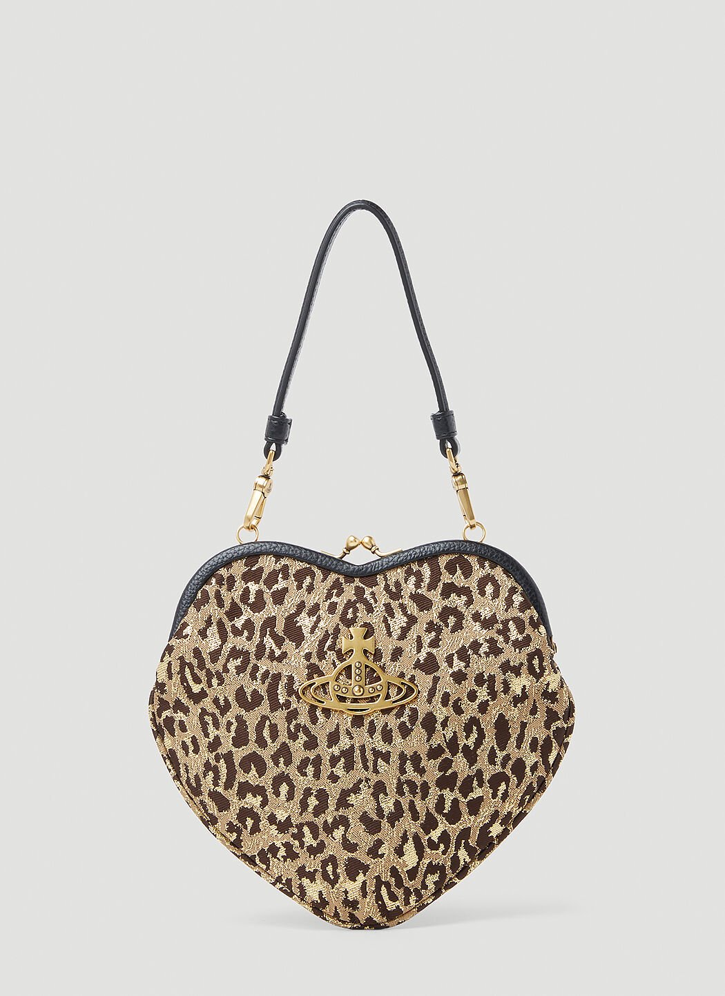 Vivienne Westwood Women's Belle Heart Frame Handbag in Gold | LN-CC®
