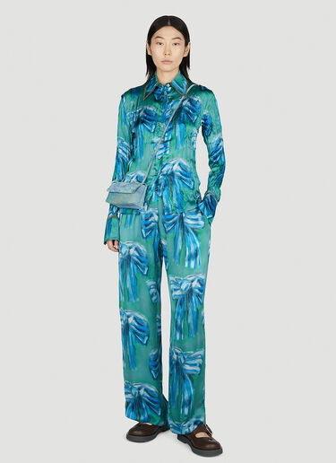 Bow Print Shirt Acne Studios Bow Print Shirt Green acn0252028