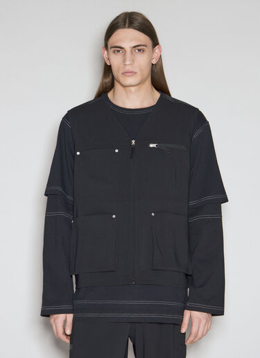 MM6 Maison Margiela 工装马甲 黑色 mmm0155004