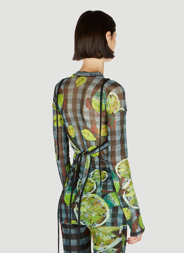 Mesh Wrap Top Ottolinger Mesh Wrap Top Green ott0251001