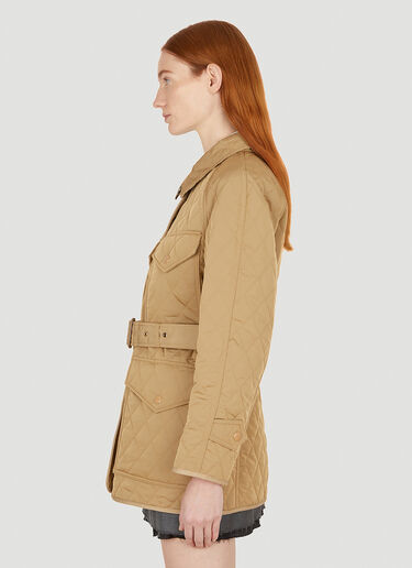Burberry Diamond Quilted Jacket Beige bur0251032