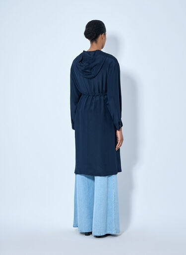 Max Mara Drawstring Hooded Coat Navy max0265001
