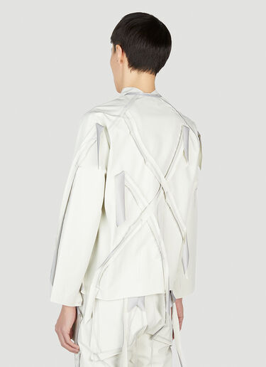 Cutting Short Jacket Sulvam Cutting Short Jacket White sul0152004