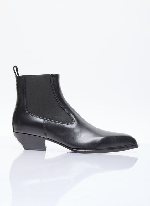 Alexander Wang Slick 40 Ankle Boots Blue awg0256017