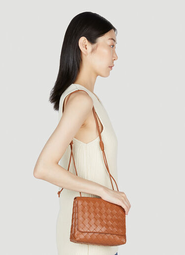 Bottega Veneta Intrecciato Mini Shoulder Bag Brown bov0253047