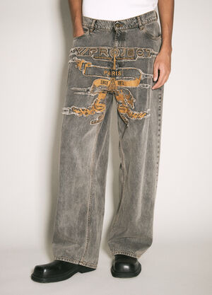 Diesel Evergreen Paris' Best Patch Jeans Blue dsl0358001