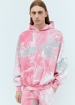 Praying Garbage Hooded Sweatshirt Pink pry0354006