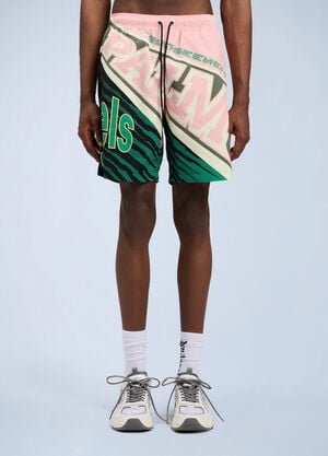Palm Angels Racing Swimshorts Green pma0164167