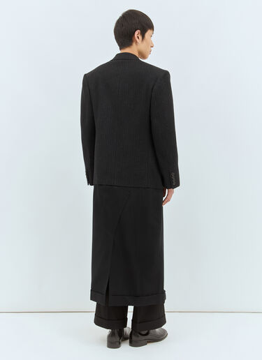 Junya Watanabe 对比色拼接精裁外套  黑色 jwn0158001