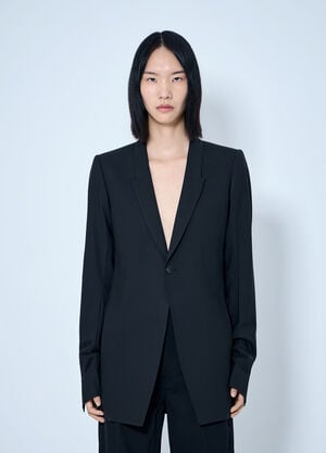 Rick Owens Extreme Soft Blazer Black ric0265001