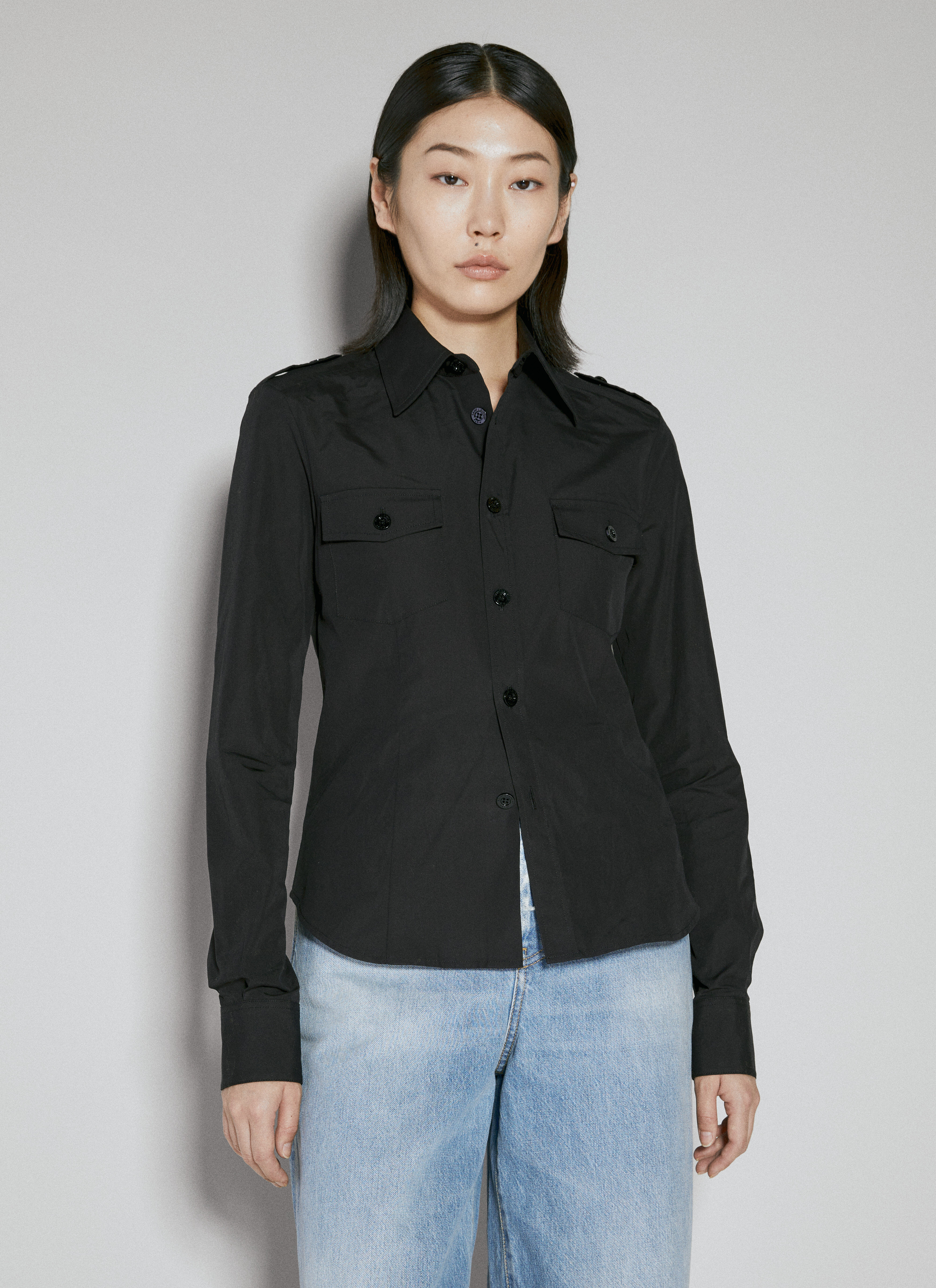 Acne Studios Miltary Shirt Black acn0355013