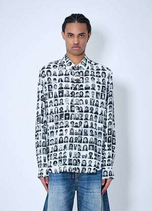 Martine Rose Printed Shirt Green mtr0159011