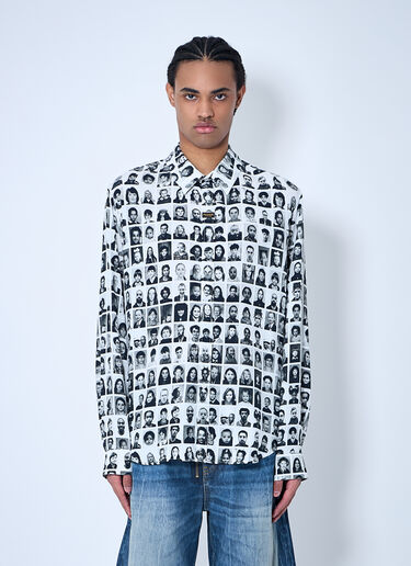 Martine Rose Printed Shirt White mtr0159012