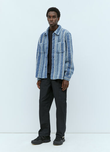 Stüssy Stripe Sherpa Shirt Blue sts0154011