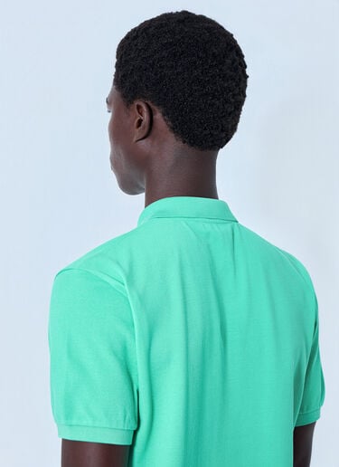 LN-CC® - Miu Miu: Cotton Piqué Polo Shirt - Green Miu Miu Cotton Piqué Polo Shirt Green miu0165005