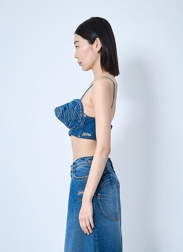 Jean Paul Gaultier Denim Bra Blue jpg0260004