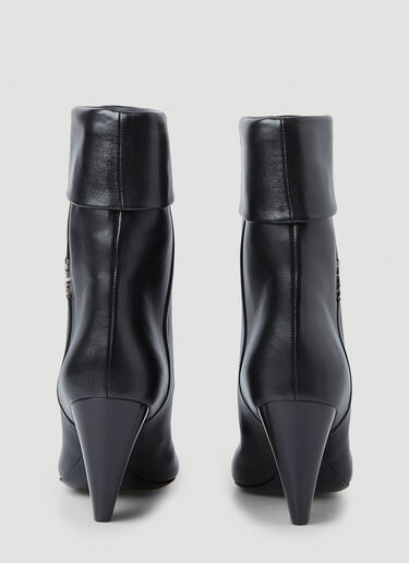 Saint Laurent Niki Monogram Boots Black sla0246086