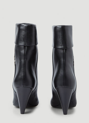 Niki Monogram Boots Saint Laurent Niki Monogram Boots Black sla0246086
