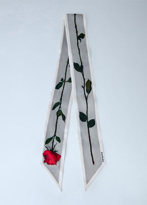 Acne Studios Silk Scarf Grey acn0265005