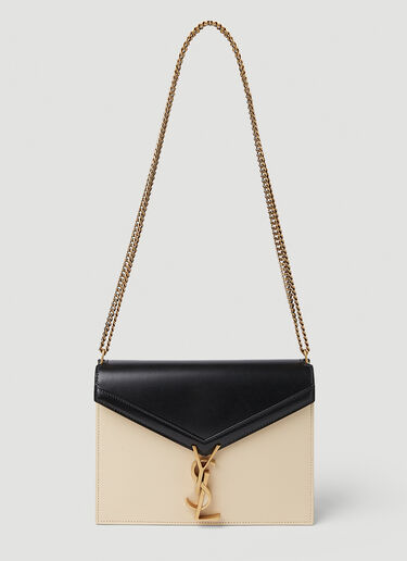 Saint Laurent Cassan Envelope Shoulder Bag Cream sla0251212